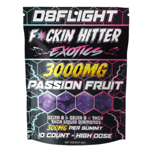 D8Flight F*ckin Hitter Exotics Liquid Diamonds Gummies – 3000mg THC blend for intense effects
